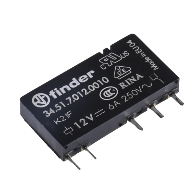 Finder 34.51.7.012.0010 12VAC/DC 1 Kontak Slim Röle