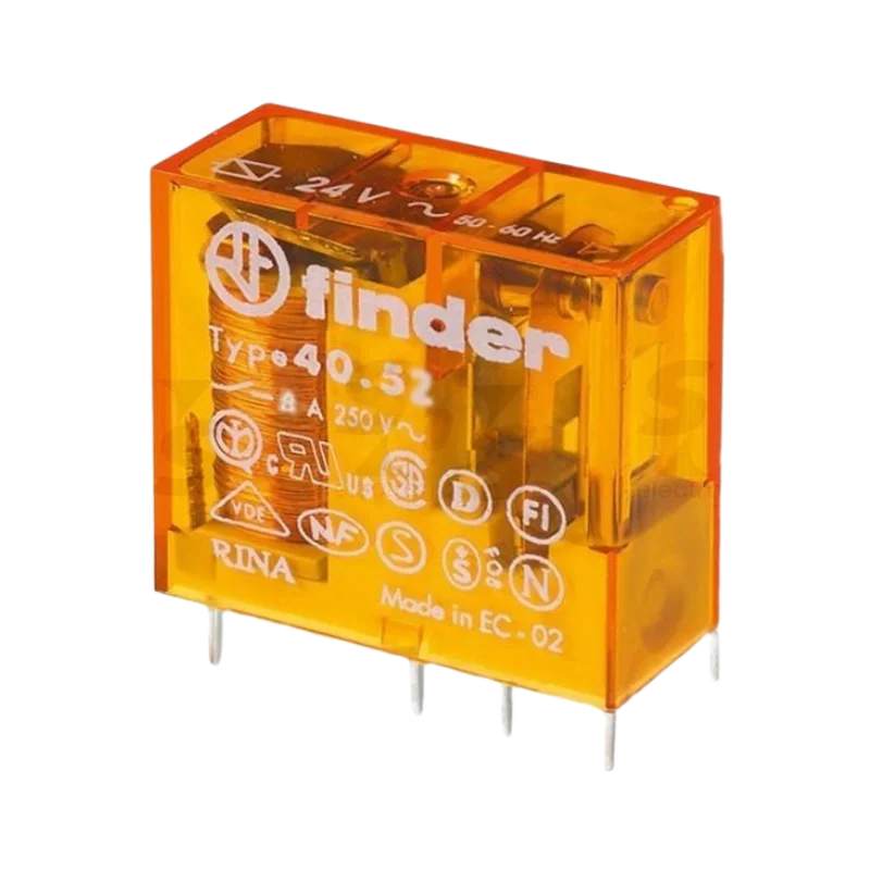 Finder 40.52.8.024.0000 24VAC 2 Kontak 8A PCB Röle