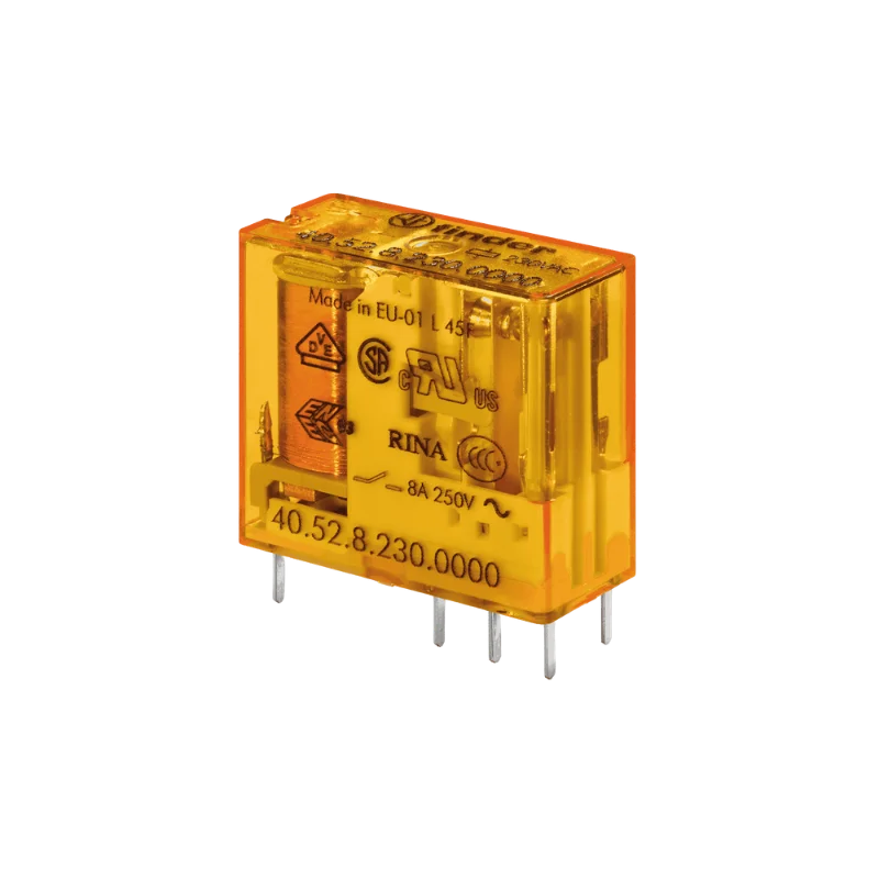 Finder 40.52.8.230.0000 230VAC 2 Kontak 8A PCB Röle