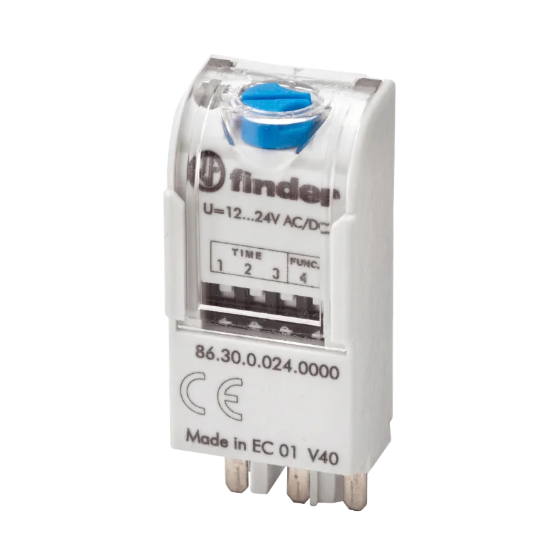 Finder 86.30.0.024.0000 Timer Modülü 95.05 ve 95.P5 röle soketleri için