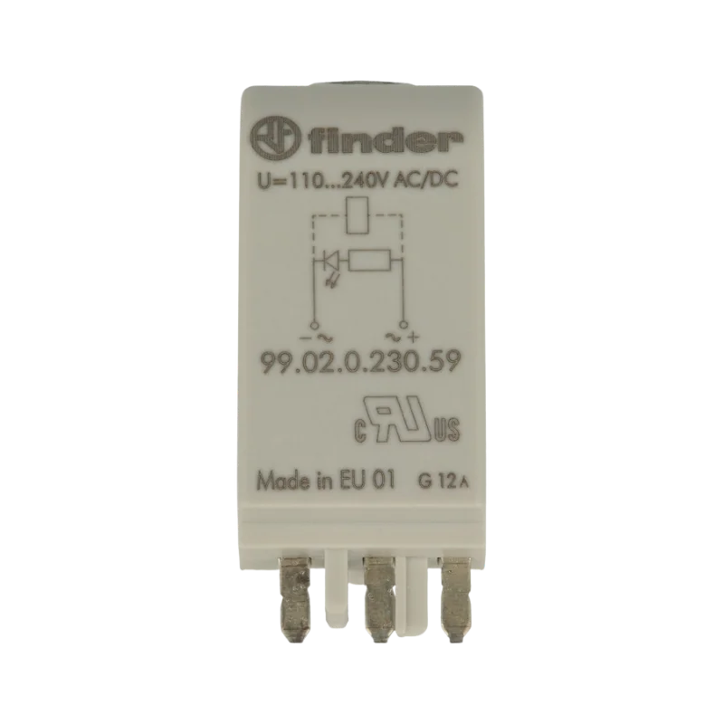 Finder 99.02.0.230.59 LED Modülü 95.05 ve 95.P5 röle soketleri için
