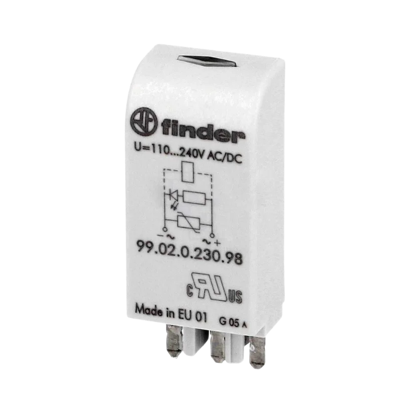 Finder 99.02.0.230.98 LED + Varistör Modülü 95.05 ve 95.P5 röle soketleri için