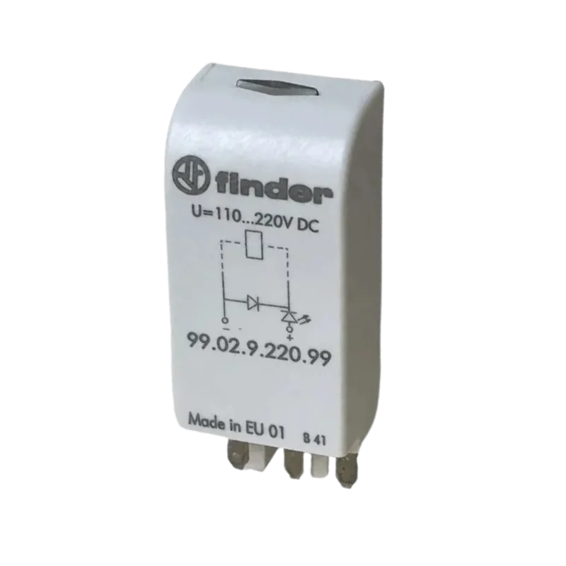 Finder 99.02.9.220.99 LED + Diyot Modülü 95.05 ve 95.P5 röle soketleri için