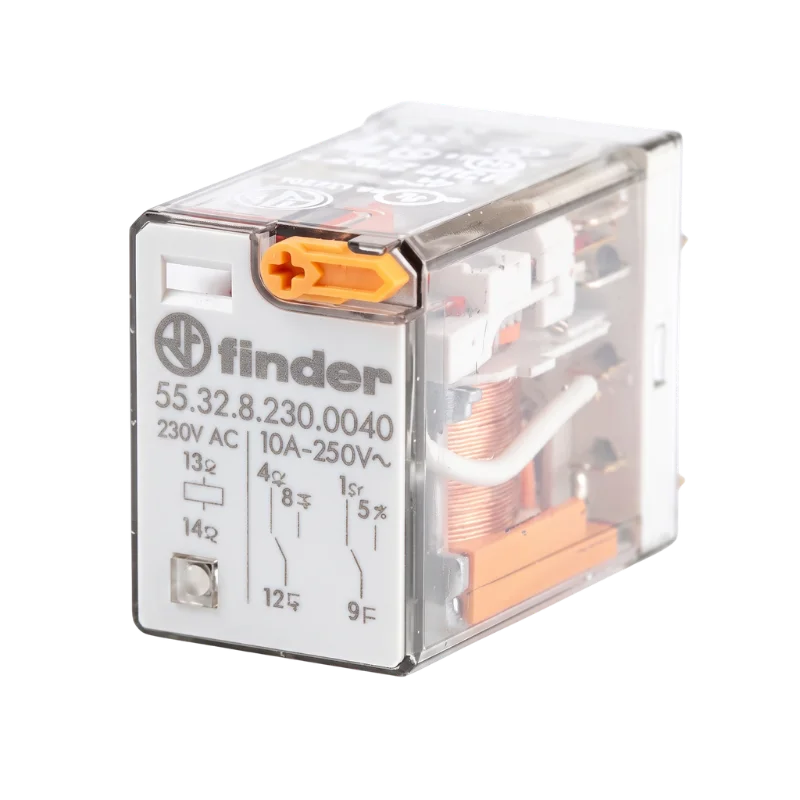 Finder 55.32.8.230.0040 230V AC 2 Kontak 10A Röle