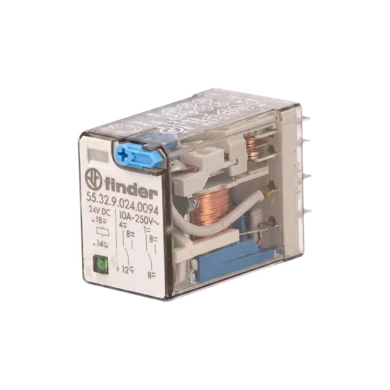 Finder 55.32.9.024.0094 24V DC 2 Kontak 10A Röle