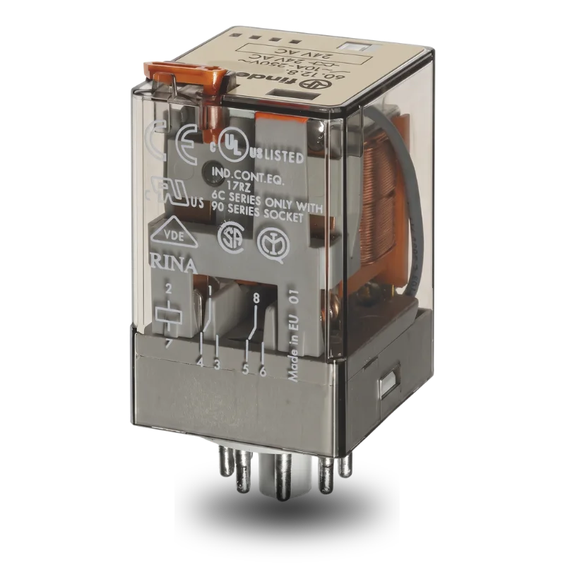 Finder 60.12.8.230.0040 230V AC 2CO 10A Röle