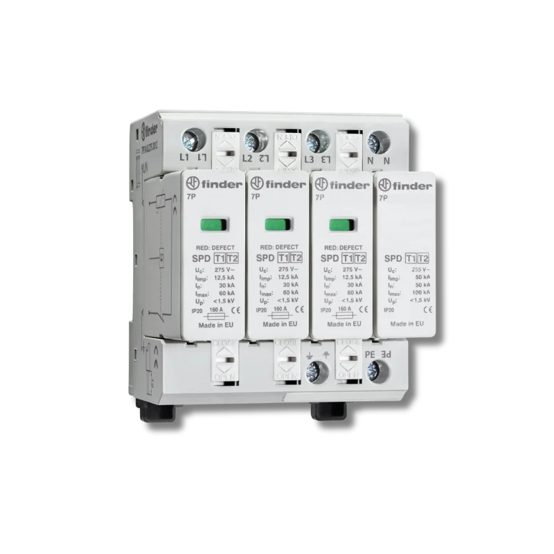 Finder 7P.14.8.275.1012 255 V AC 50 kA SPD