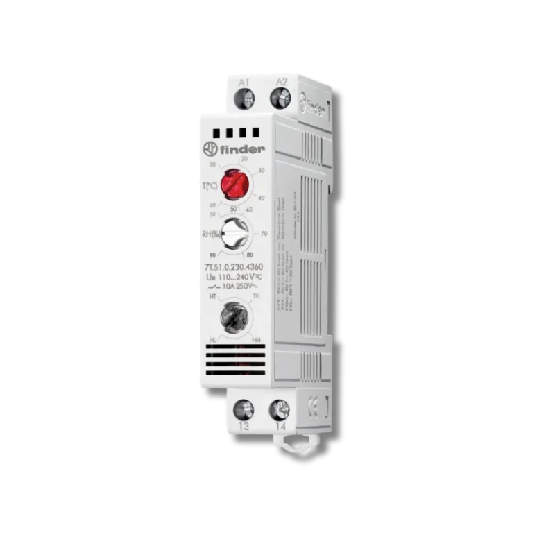 Finder 7T.51.0.230.4360 Pano Termo-Higrostat 230 V, 1NO, 10 A