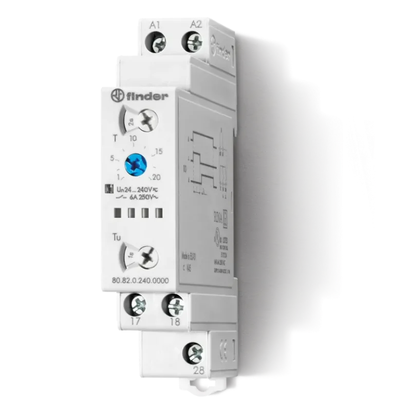 Finder 80.82.0.240.0000 AC/DC 2NO 6A Röle