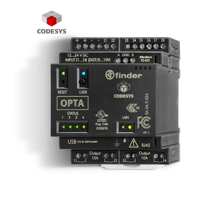 Finder 8A.04.9.024.832C 24V DC 4NO 10A Röle