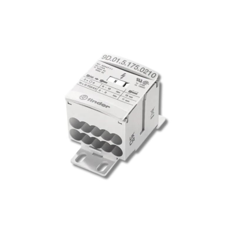 Finder 9D.01.5.175.0210 Yüksek Akım Dağıtım Bloğu 175 A 1000 V AC 1500 V DC 10 Çıkış